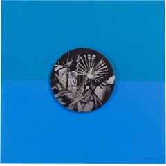 Moderne Kunst, bemalte Scheibe von Jimmy Ernst