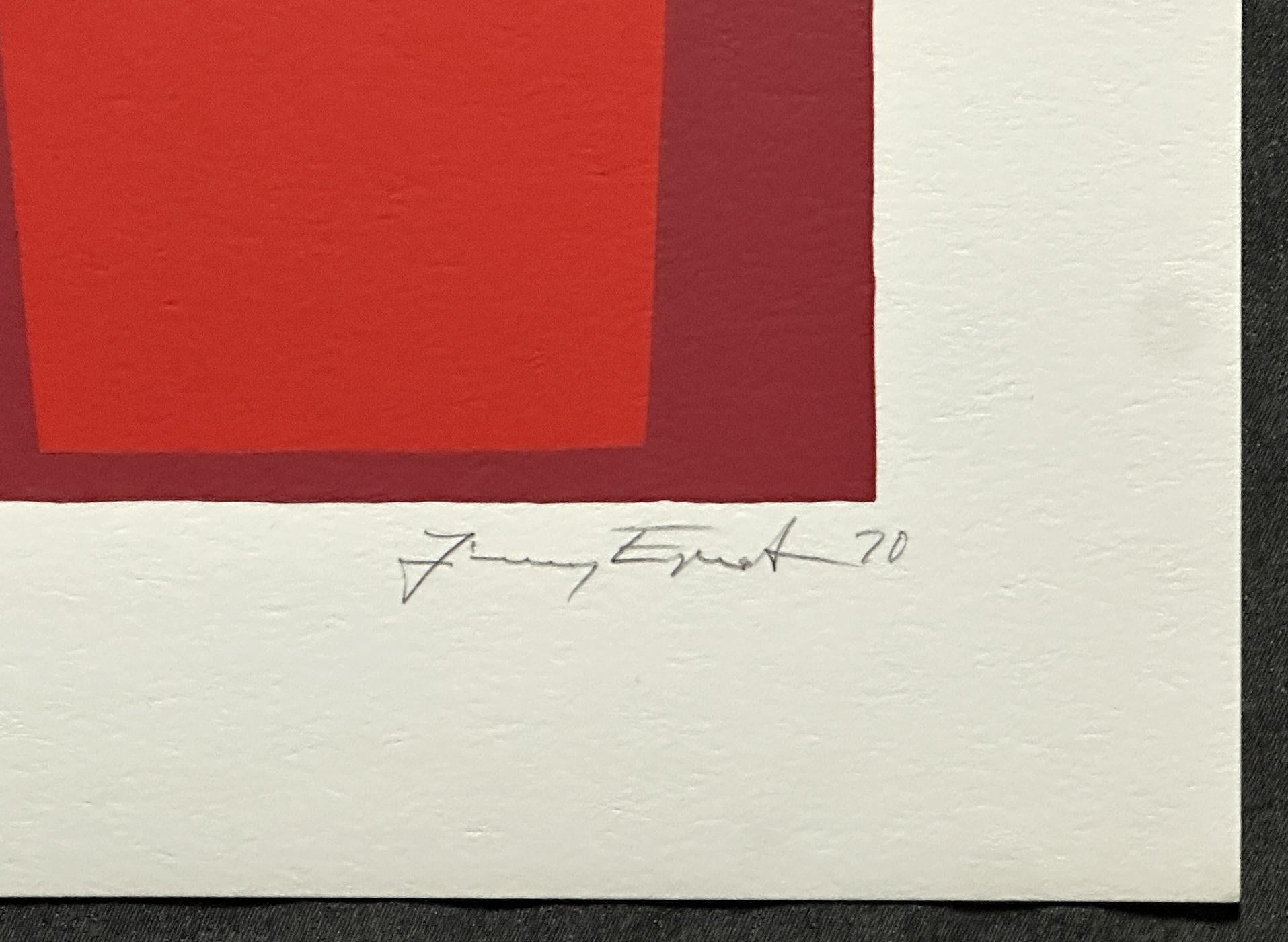 1970 Signed Limited Edition Large Screen Print VI For Sale 1