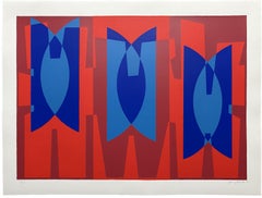 1970 Firmato Edizione Limitata Grande Serigrafia VI