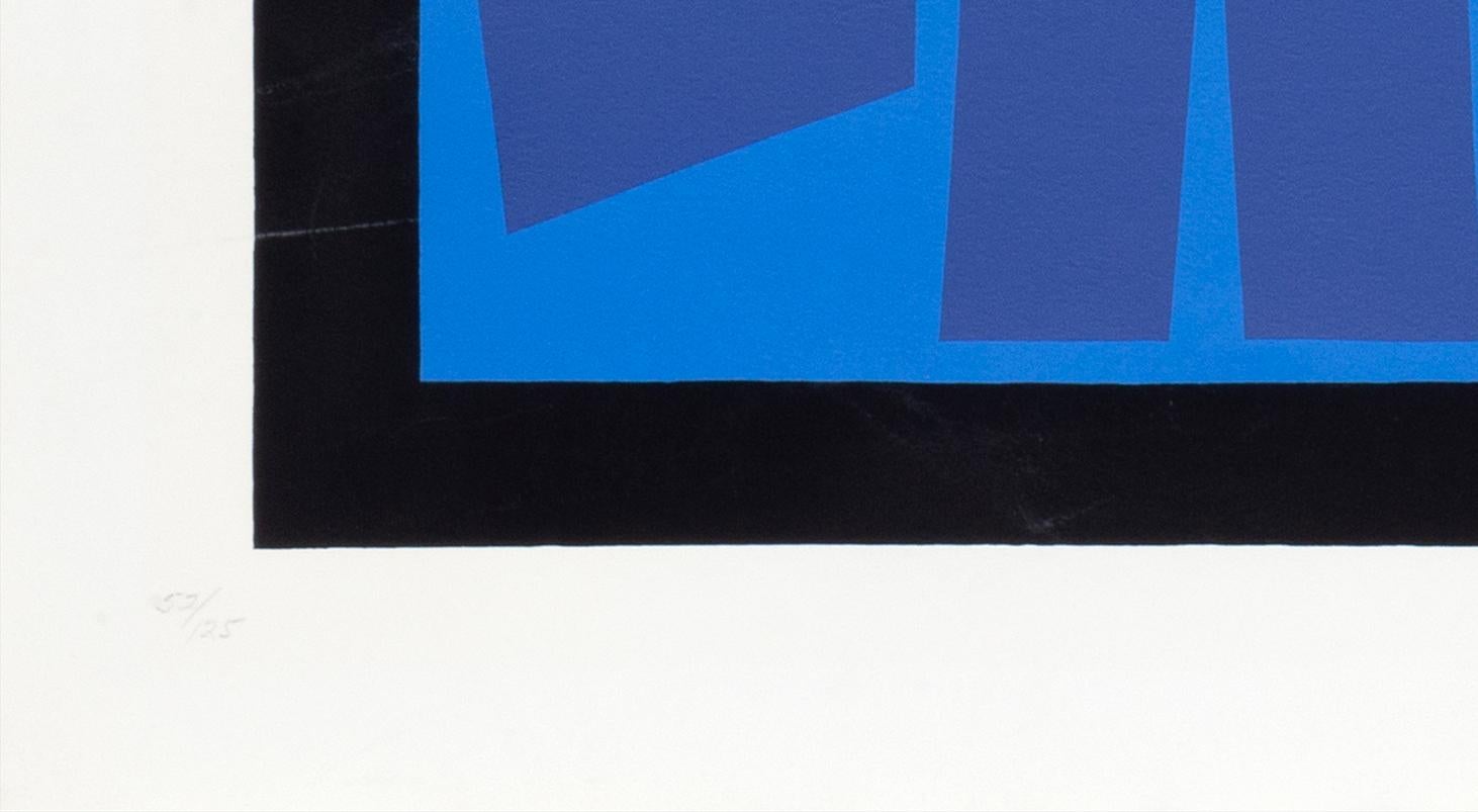 Geometrischer abstrakter Siebdruck von Jimmy Ernst im Angebot 2