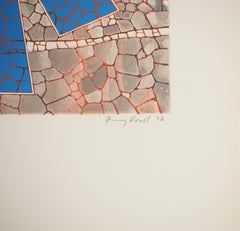 Geometrisches Totem – Originallithographie, handsigniert und limitiert / 80