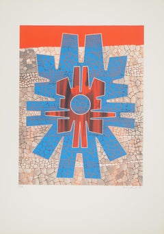 Geometrical Totem - Original lithograph, Handsigned & Limited / 80