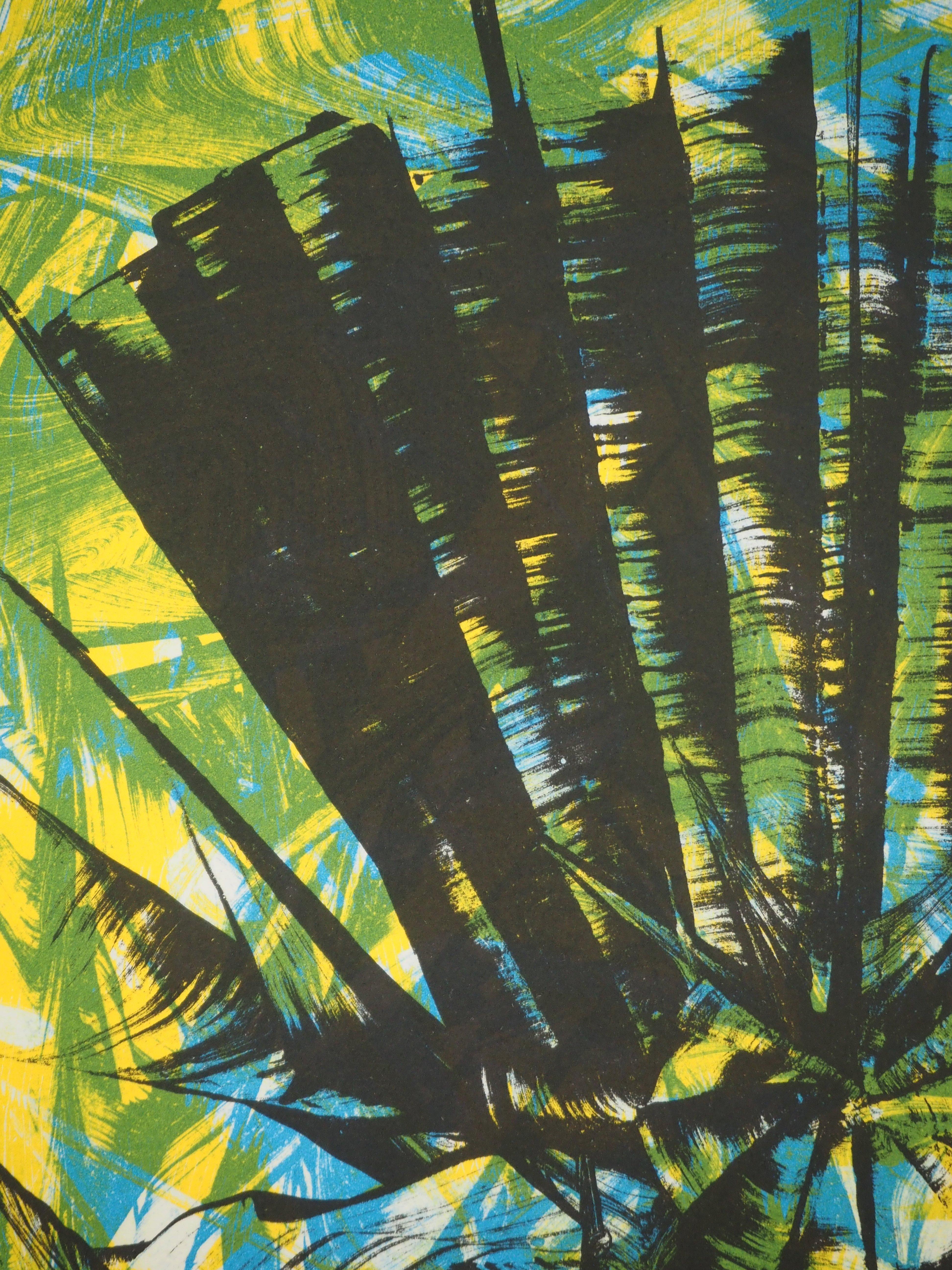 Surrealist Fly - Original lithograph, Handsigned & Limited / 75 - Beige Abstract Print by Jimmy Ernst