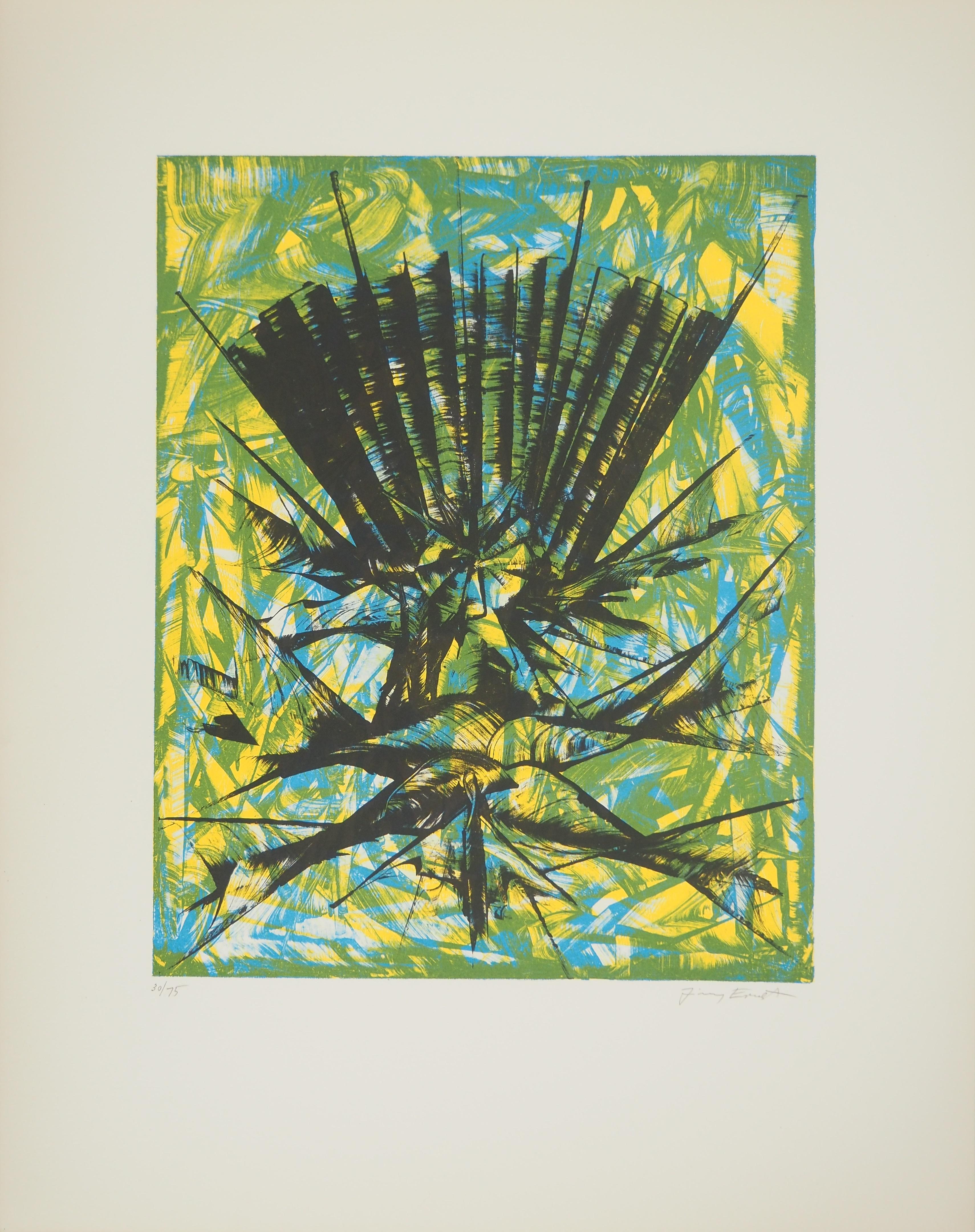 Jimmy Ernst Abstract Print - Surrealist Fly - Original lithograph, Handsigned & Limited / 75