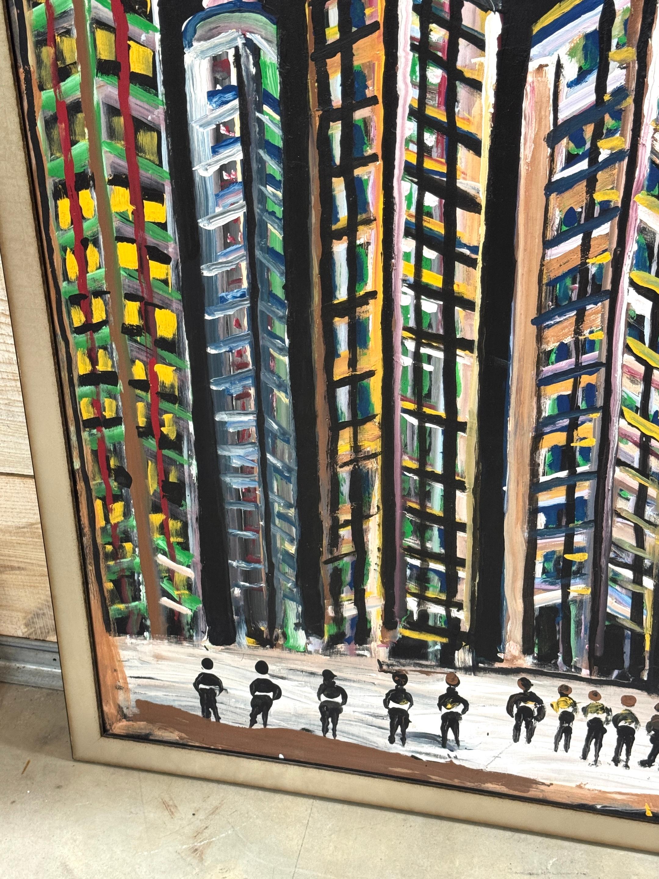 Jimmy Lee Sudduth, (1910–2007) “Untitled (Evening Cityscape, New Orleans)” For Sale 3