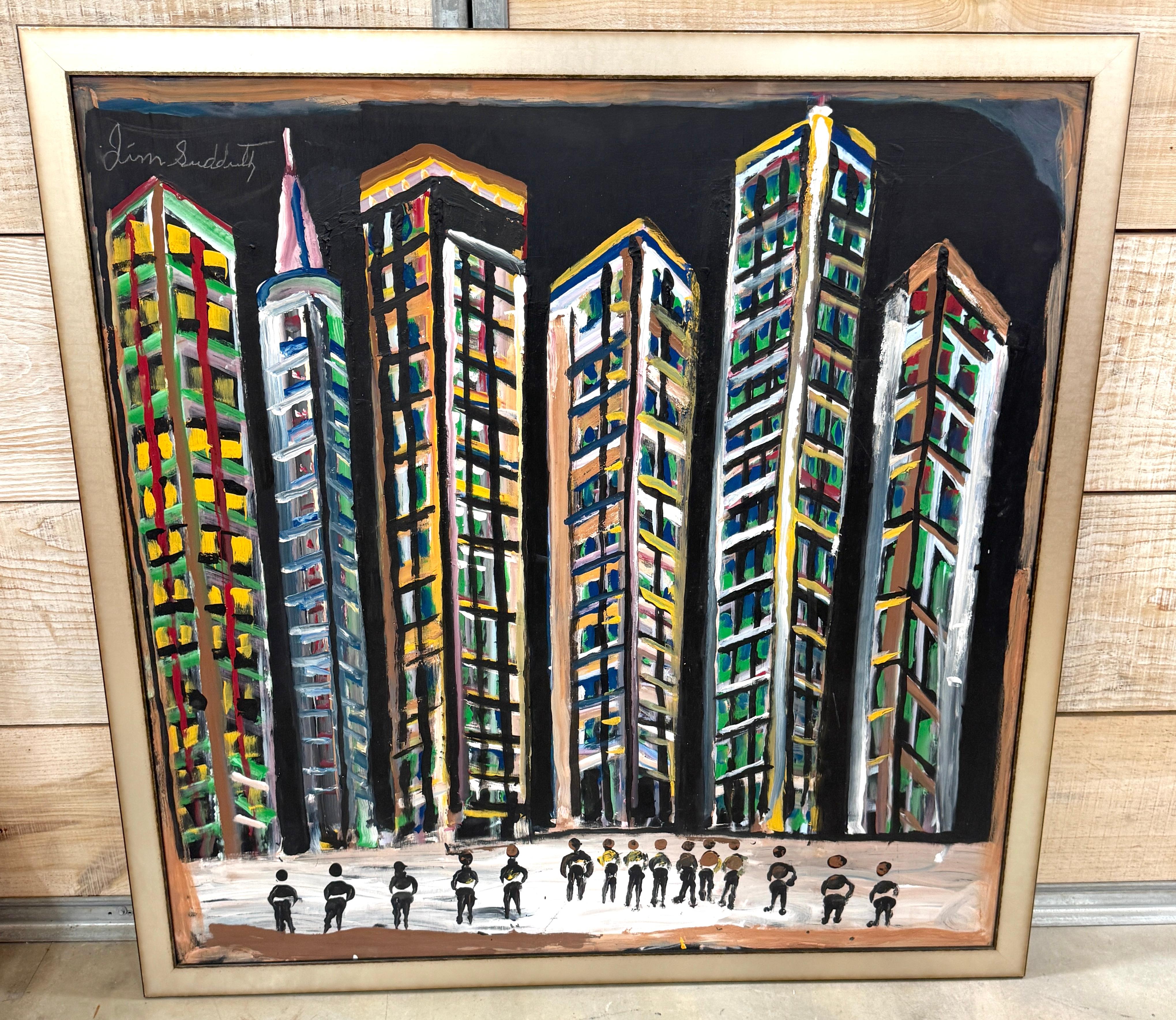 Jimmy (Lee) Sudduth (1910–2007)

“Untitled (Evening Cityscape, New Orleans)”
48