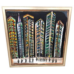 Jimmy Lee Sudduth, (1910–2007) “Untitled (Evening Cityscape, New Orleans)”