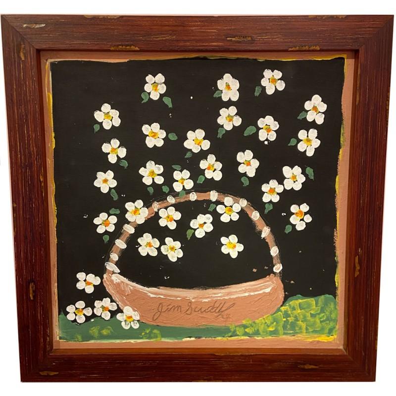 Still-Life Painting di Jimmy Lee Sudduth - Margherite
