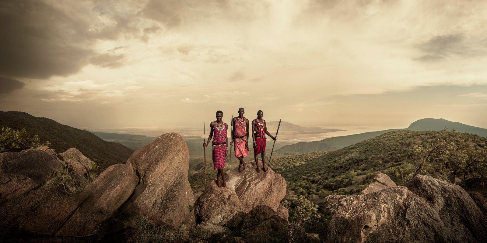 All available sizes & editions for each size of this photograph:
24.41" X 43.31" Edition of 9
39.37" X 70.87" Edition of 6
55.12" X 102.36" Edition of 3

Maasai, Nguruman Escarpment, Kenya, December 2017

When the Maasai migrated from the Sudan in
