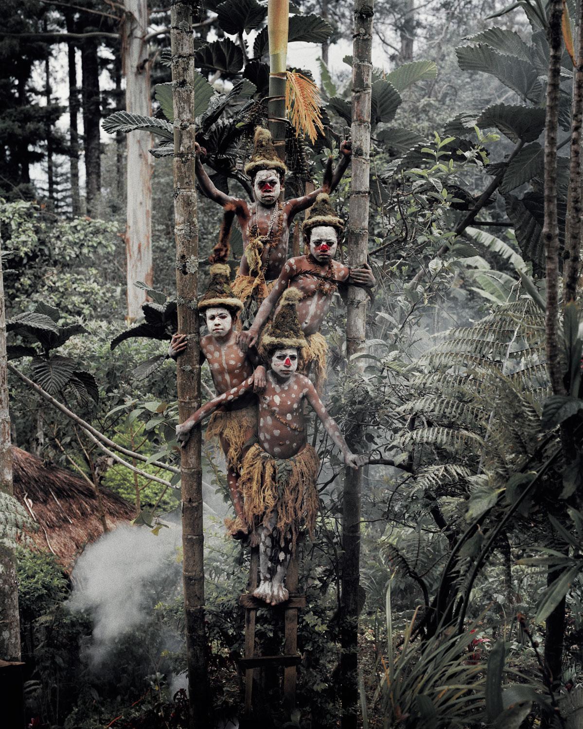 "XV 61 - Gogine Boys - Goroka, Eastern Highland - Papua New Guinea, 2010

Papua is where we started our two-month trip in Oceania. As a region it’s a lot easier to travel through than New Guinea, because it’s part of Indonesia and therefore a lot