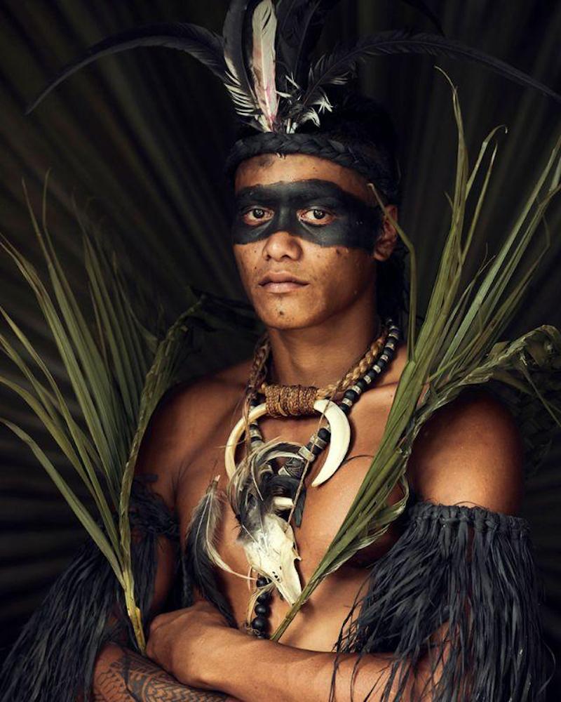 XXVI 1 Ua Pou, Marquesas Islands

Having been fascinated by traditional bodily decoration for many years, it was no wonder that Jimmy would eventually end up photographing the Marquesan Islanders of Northern French Polynesia. 

"Before you go out
