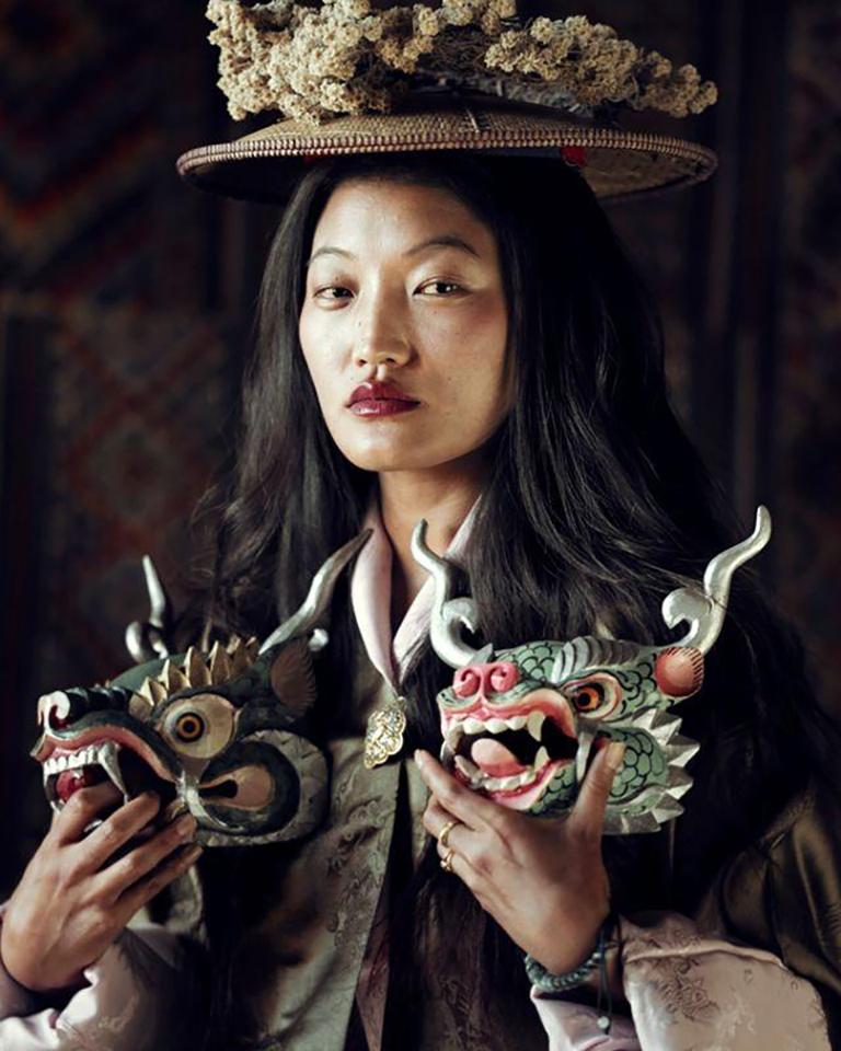 Jimmy Nelson Portrait Photograph - XXIX 2 // XXIX Bhutan (81.69" x 66.93")