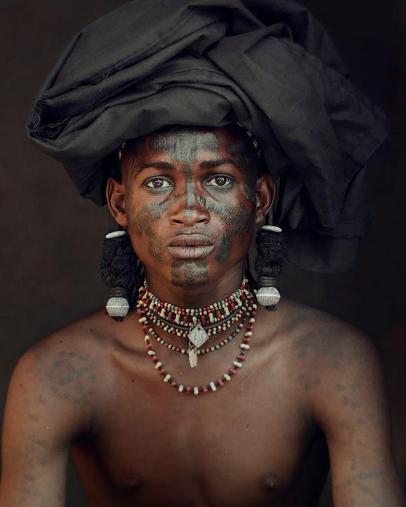 Jimmy Nelson Portrait Photograph - XXVIII 5 // XXVIII Wodaabe, Chad (66.93" x 55.11")