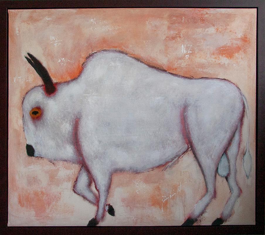 Original acrylic on canvas by Jimmy Wright  UNTITLED - TAURUS For Sale 1