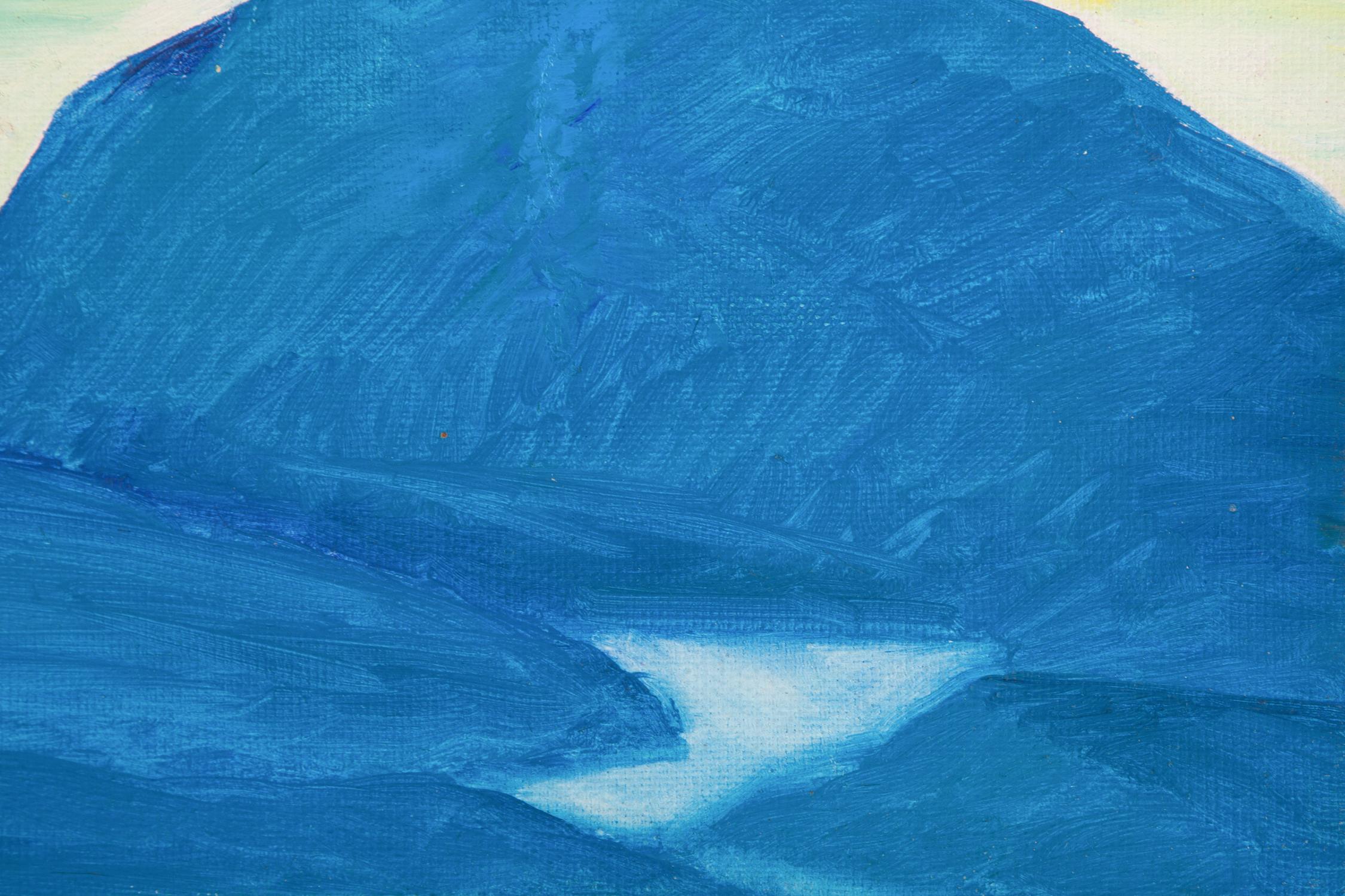 Titolo: Montagna a distanza
 Medium: Olio su tela
 Dimensioni: 15