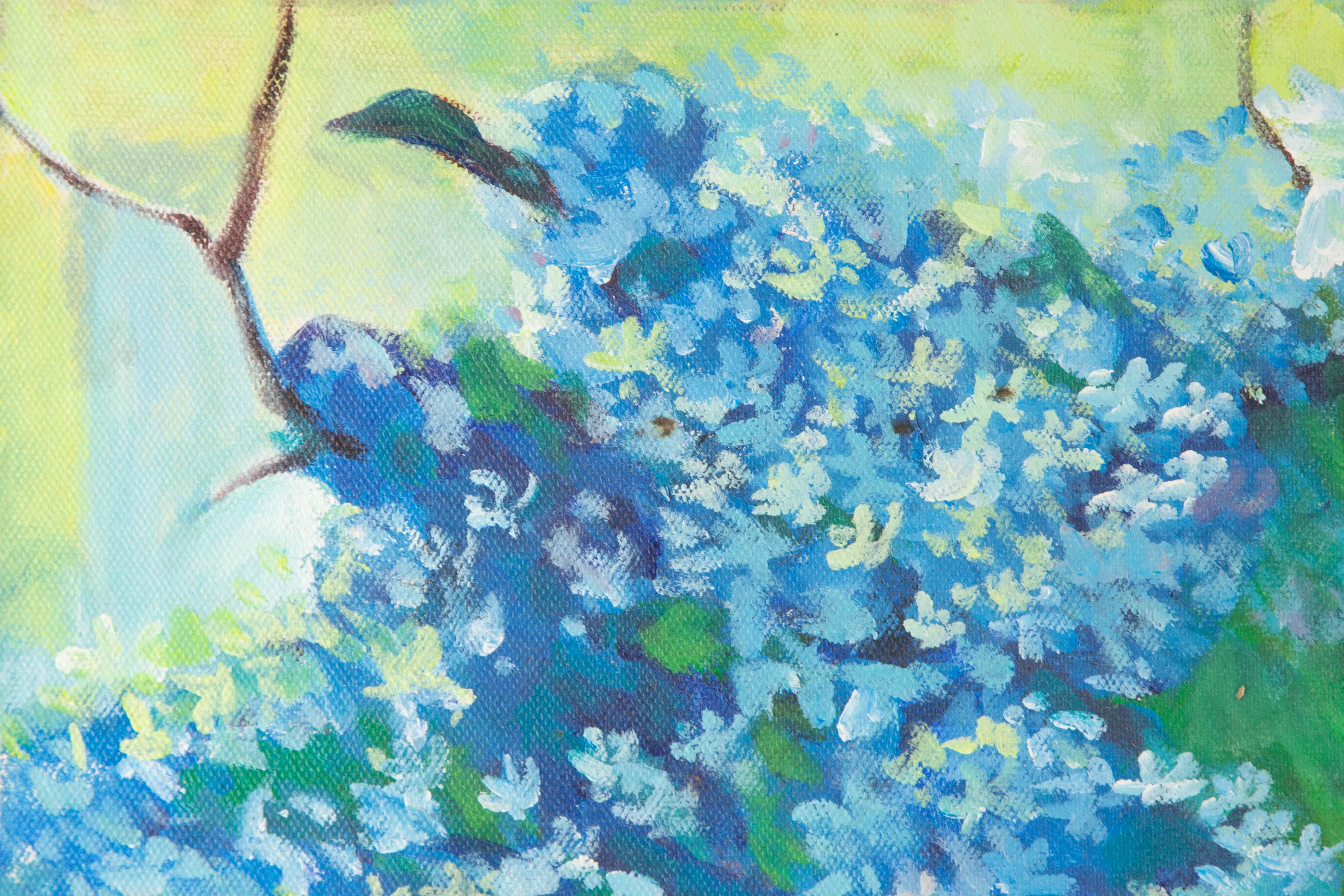 Jin Guo Floral Original Oil On Canvas 
