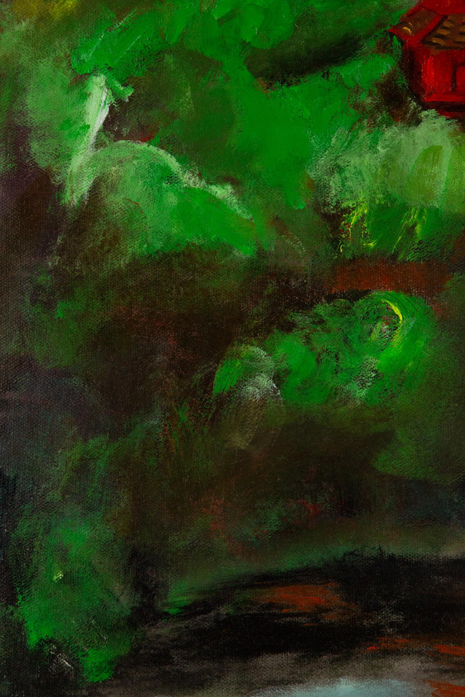 Jin Guo Landscape Original Oil On Canvas 