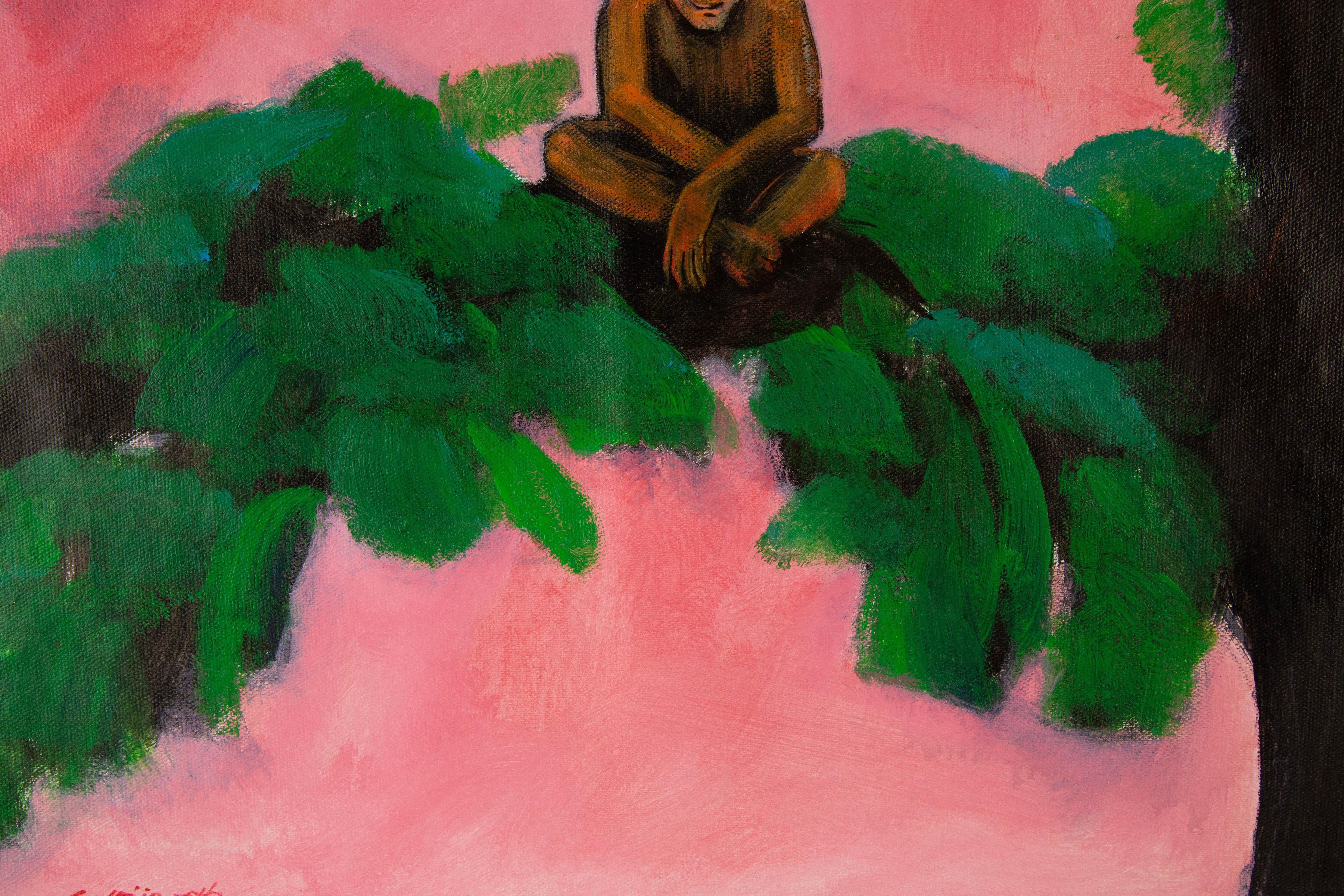 Jin Guo, Porträt, Original-Ölgemälde „About Tree Series -VI“ im Angebot 2