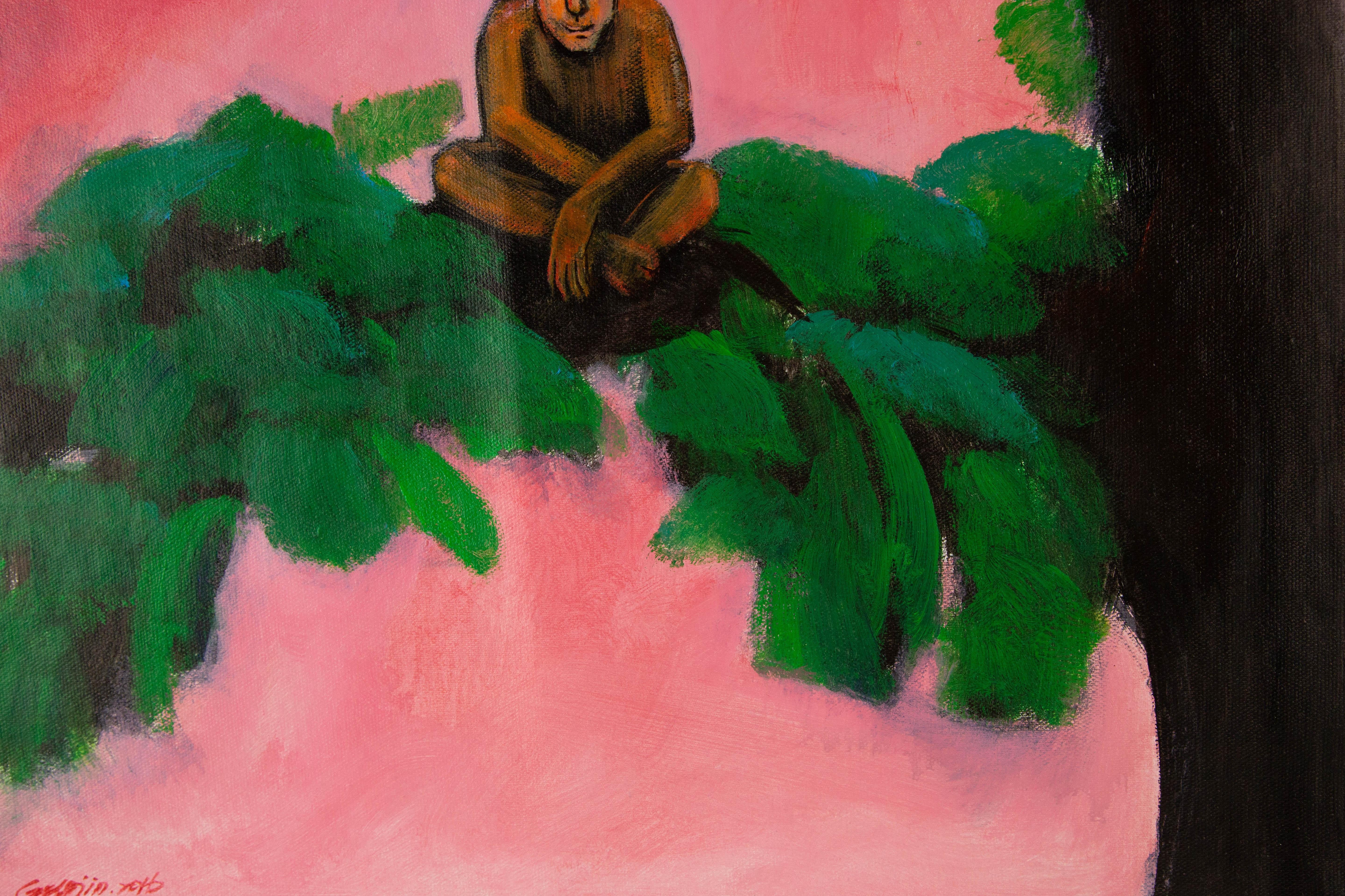 Jin Guo, Porträt, Original-Ölgemälde „About Tree Series -VI“ im Angebot 4