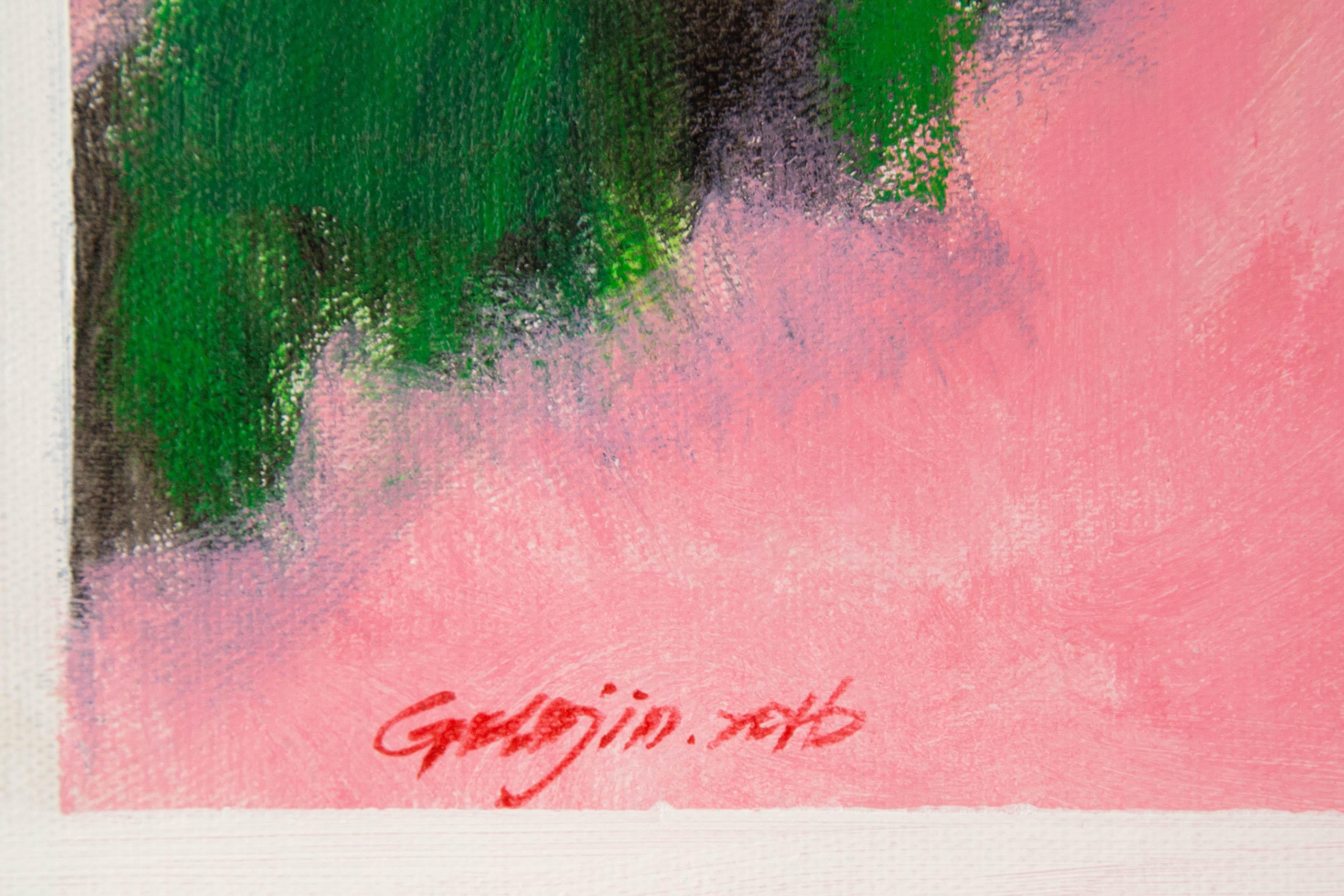 Jin Guo, Porträt, Original-Ölgemälde „About Tree Series -VI“ im Angebot 6