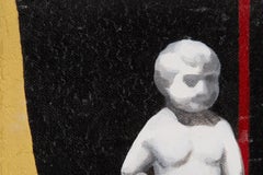 Jin Liu Surrealist Original Oil Painting "Production Plan-3"