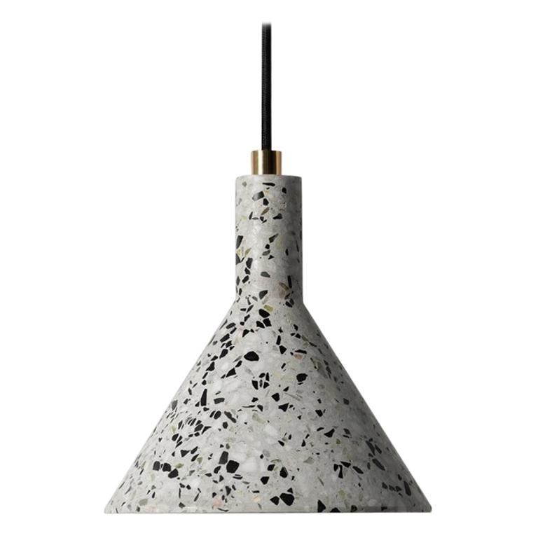 Lampada a sospensione JIN, Terrazzo bianco