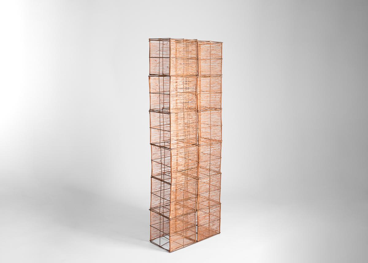 North American Jin Soo Kim, Large Copper Rectangular Sculpture, United States, 2019 For Sale