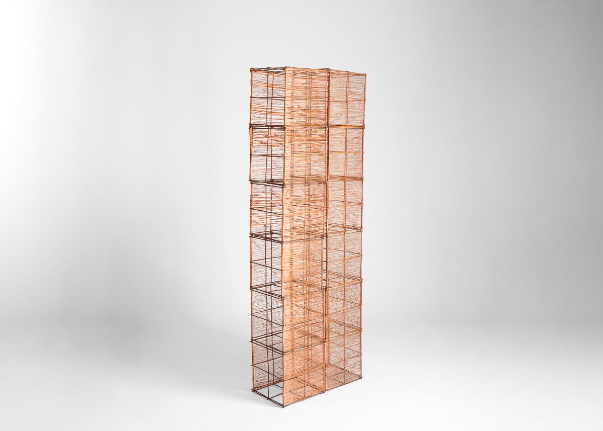 American Jin Soo Kim, Large Copper Rectangular Sculpture, United States, 2019 For Sale
