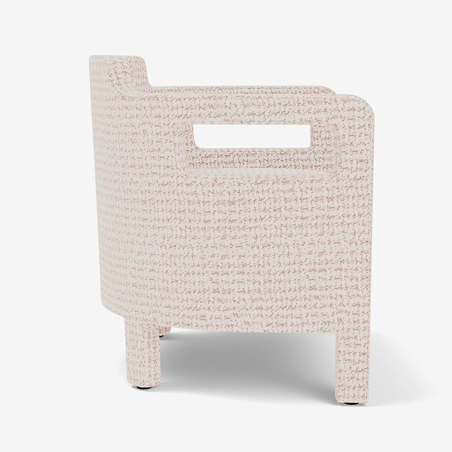 Modern Jinbao Street Lounge Chair by Yabu Pushelberg in Jacquard Tweed For Sale