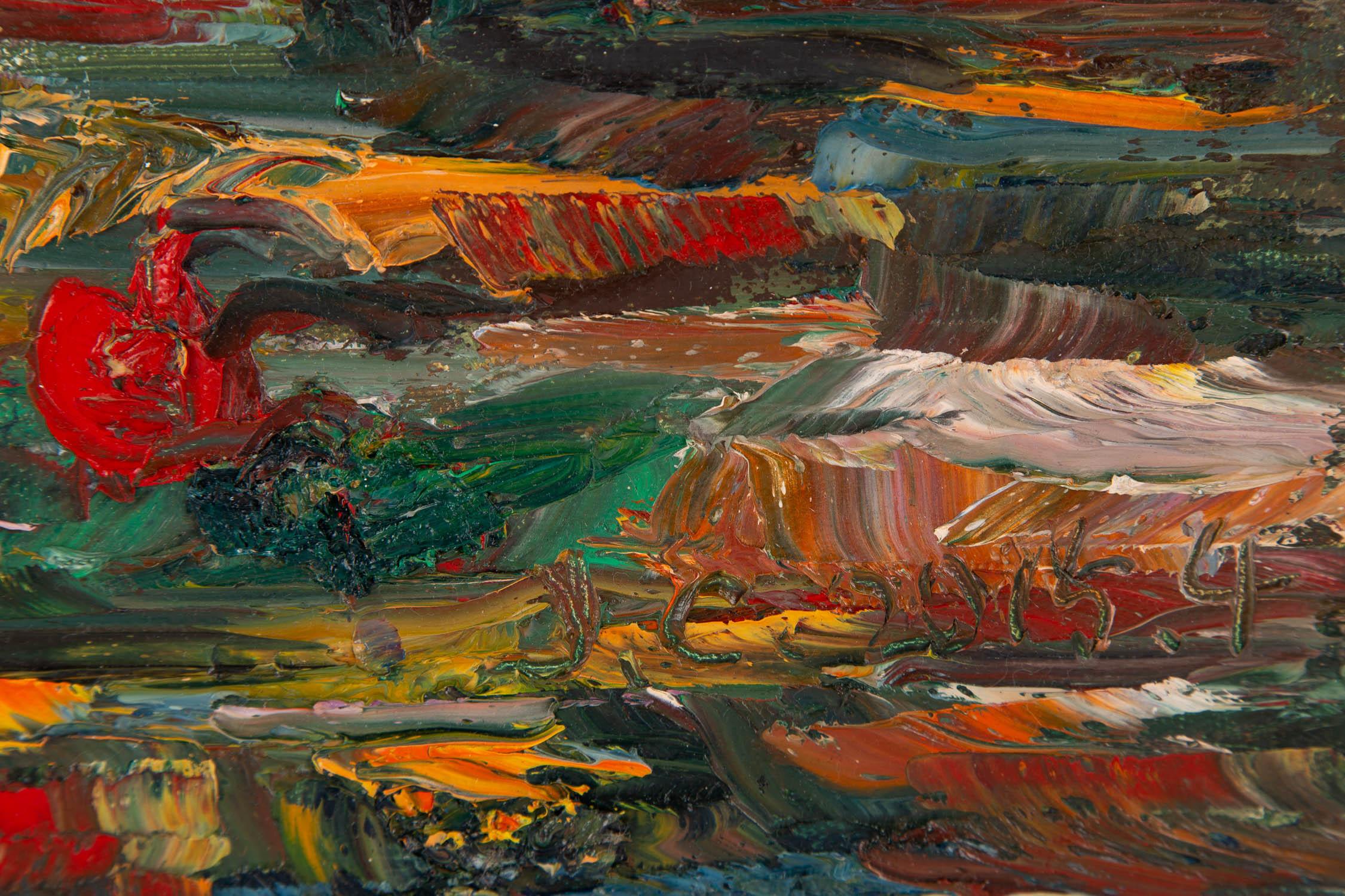Jincheng Zhao Modernist Original Oil On Canvas 