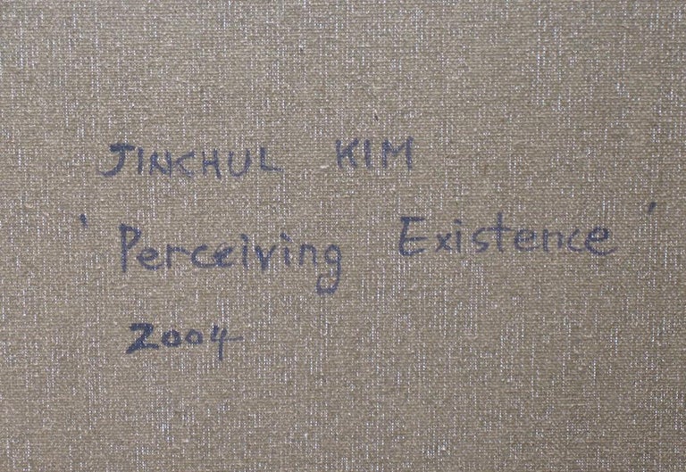 Perceiving Existence (Scarlett Johansson) - Black Portrait Painting by Jinchul Kim