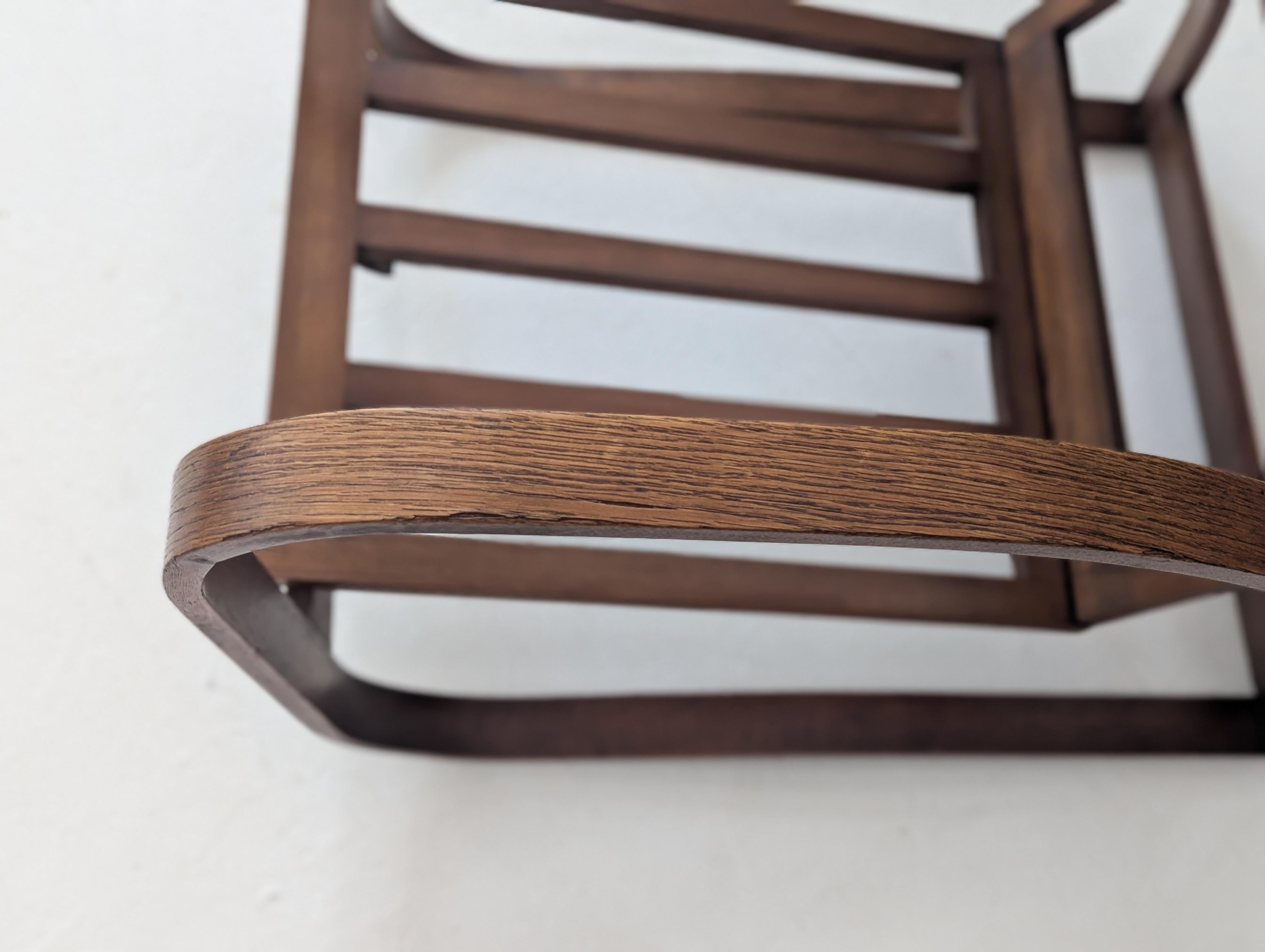 Jindřich Halabala Verstellbarer H 70 Lounge-Sessel aus cremefarbenem Bouclé, 1930er Jahre im Angebot 8