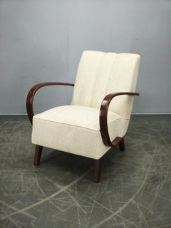 Jindřich Halabala Art Deco Bentwood Armchair, Czechoslovakia 1940s