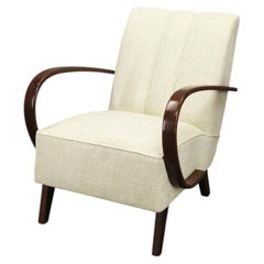 Jindřich Halabala Art Deco Bentwood Armchair, Czechoslovakia 1940s