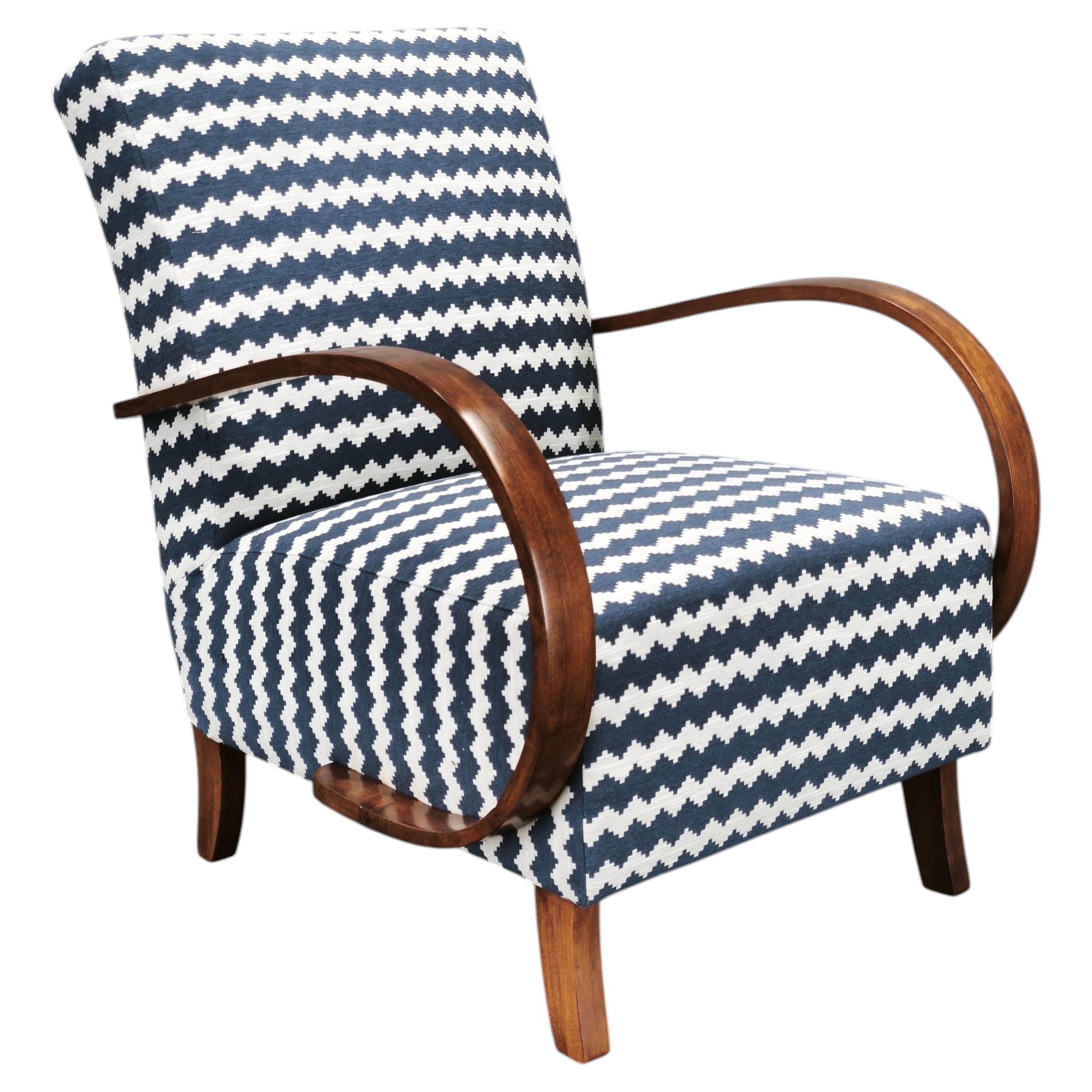 Fauteuil Art déco de Jindřich Halabala, Tchécoslovaquie, années 1940