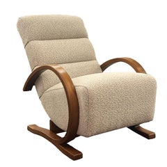 Jindrich Halabala Attributed Bentwood Lounge Chair