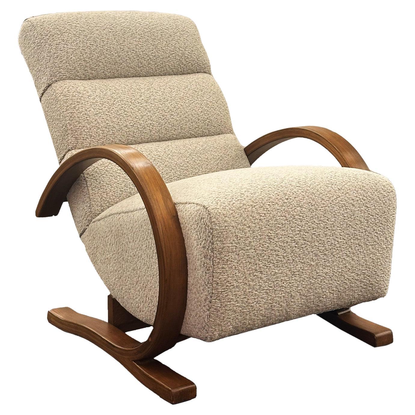 Jindrich Halabala Attributed Bentwood Lounge Chair