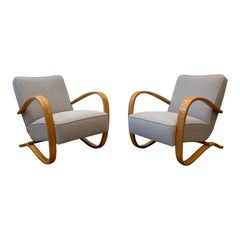 Jindrich Halabala Bentwood Armchairs, 1930s