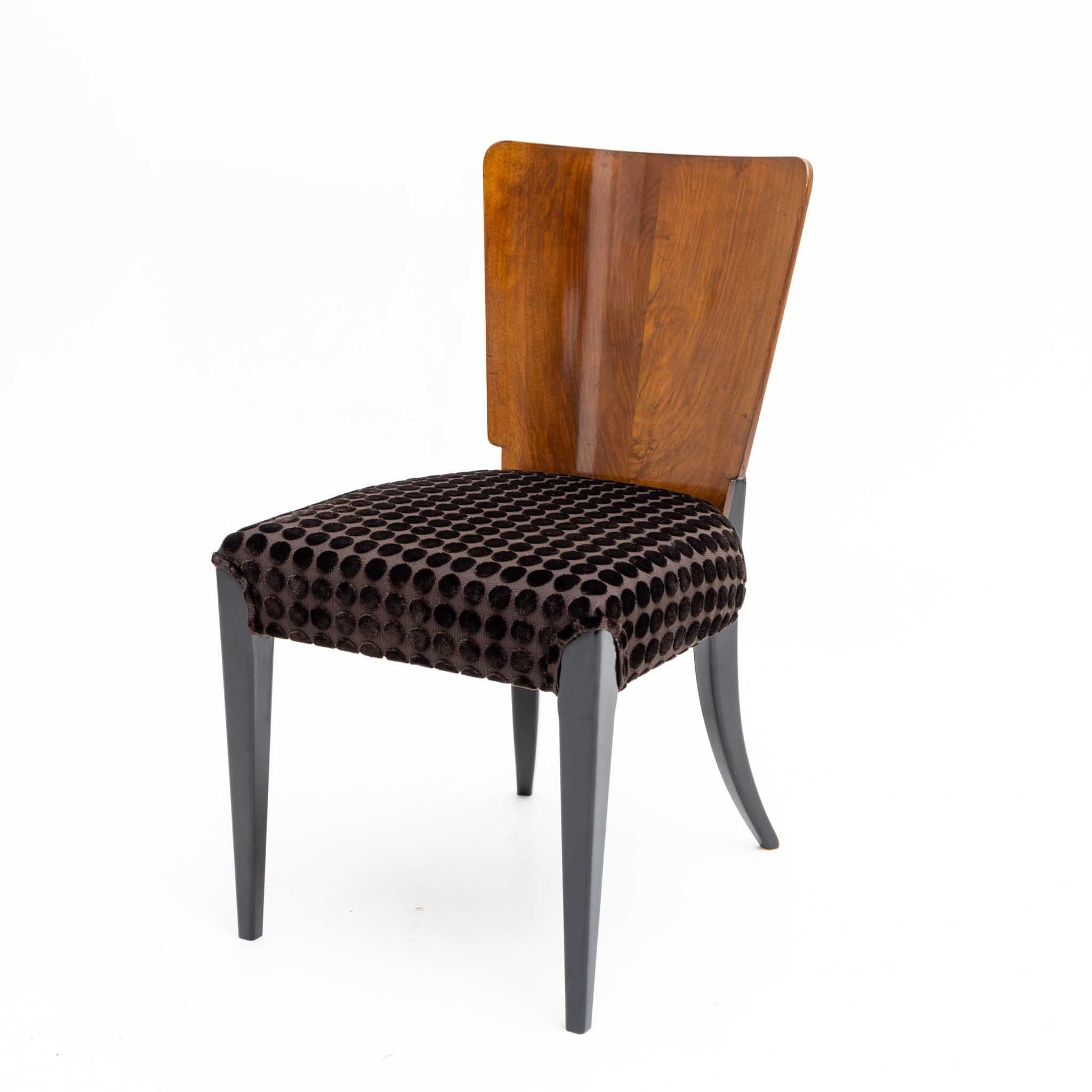 Mid-20th Century Jindrich Halabala Chairs, Czechoslovakia, 1930s For Sale