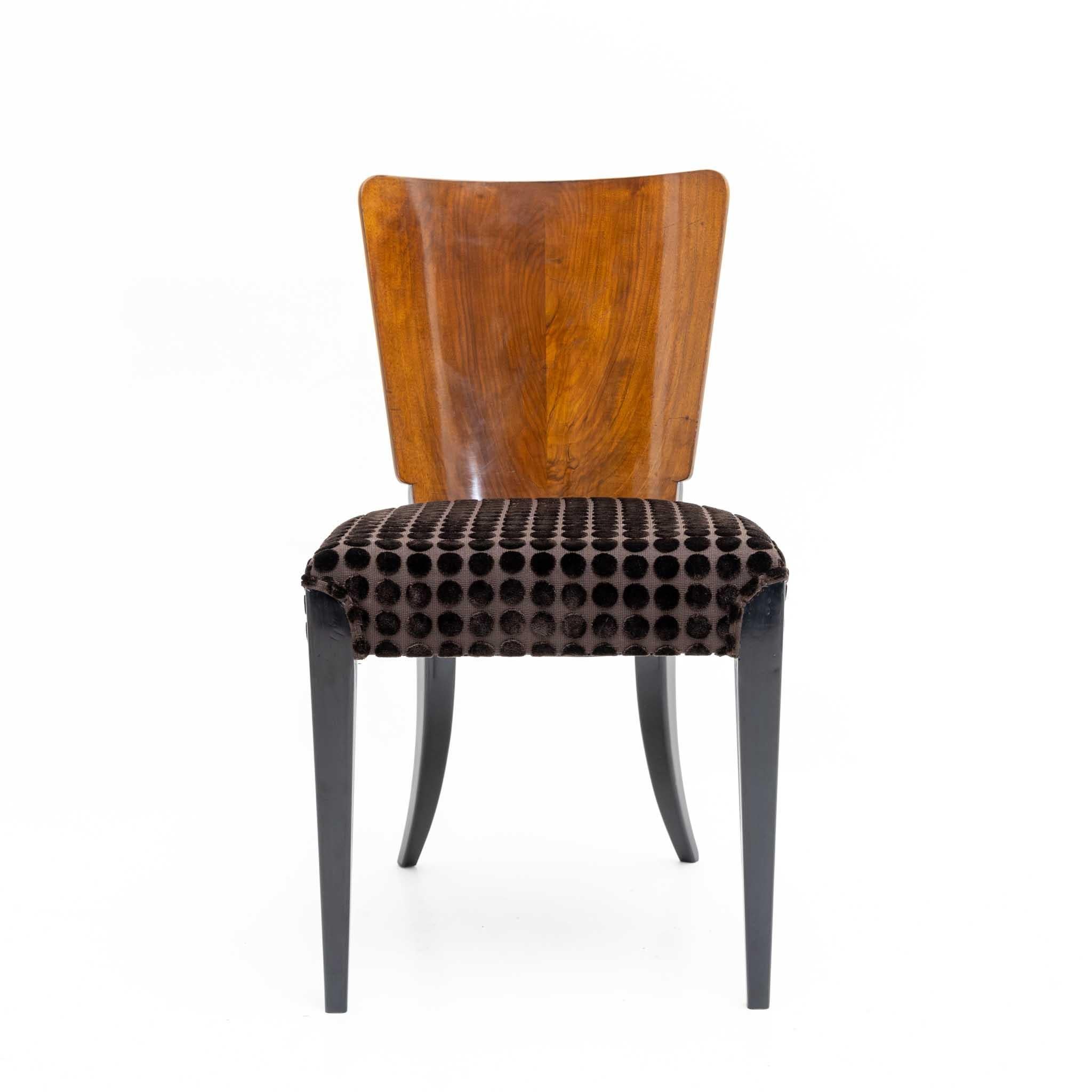 Jindrich Halabala-Stühle, Tschechoslowakei, 1930er-Jahre (Holz) im Angebot