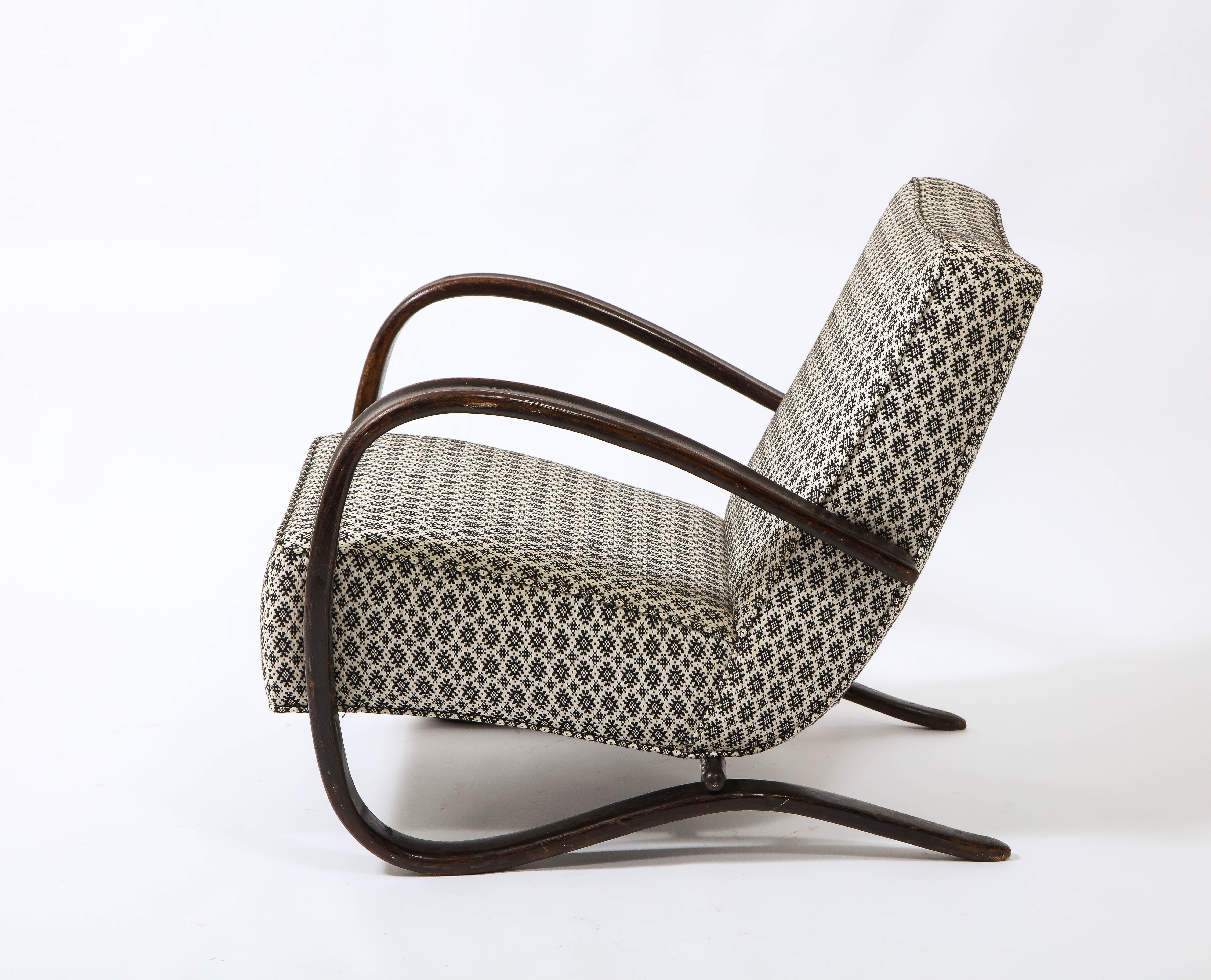 Jindrich Halabala Chair Model H269, Czechoslovakia, 1950's 6
