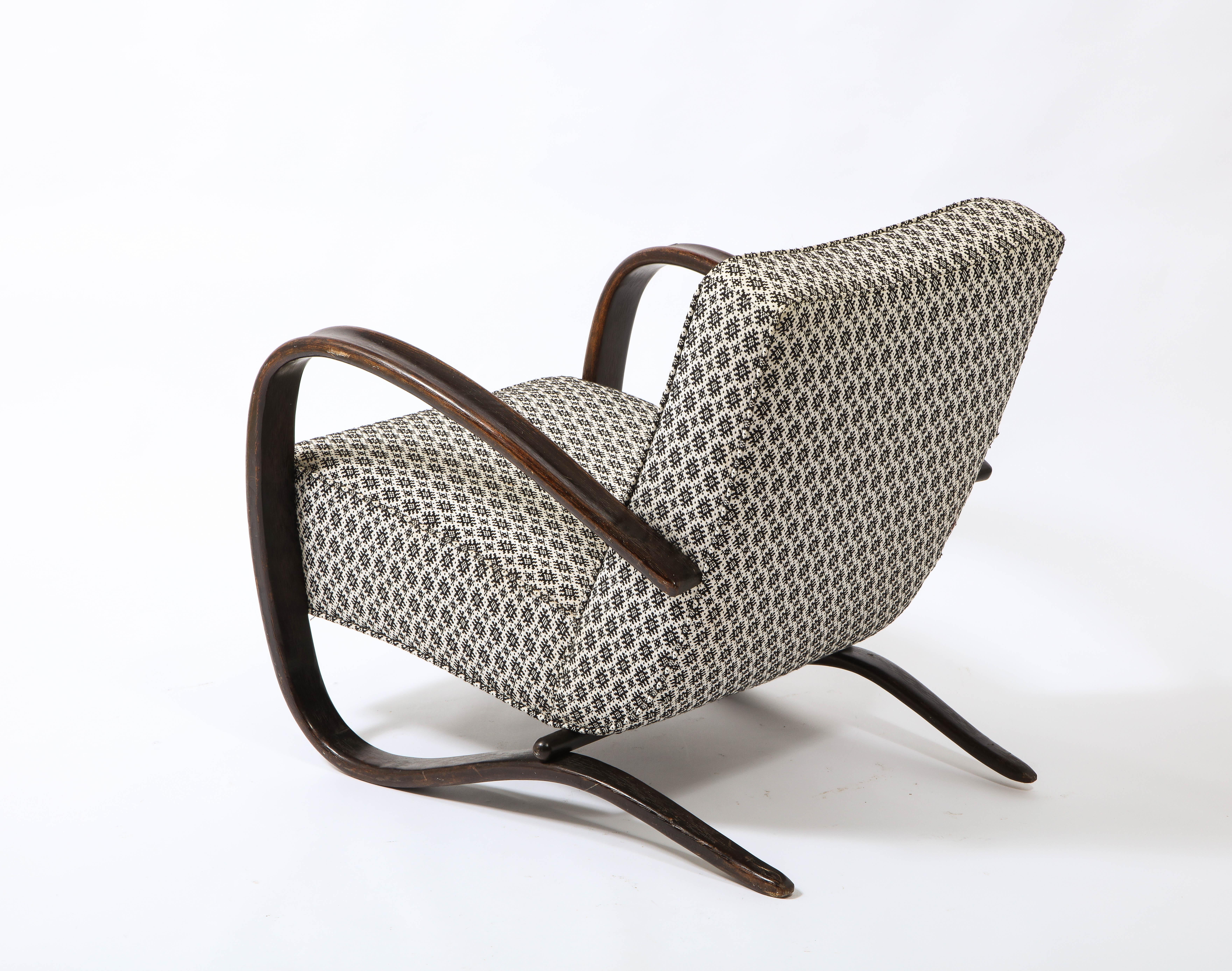 Jindrich Halabala Chair Model H269, Czechoslovakia, 1950's 7