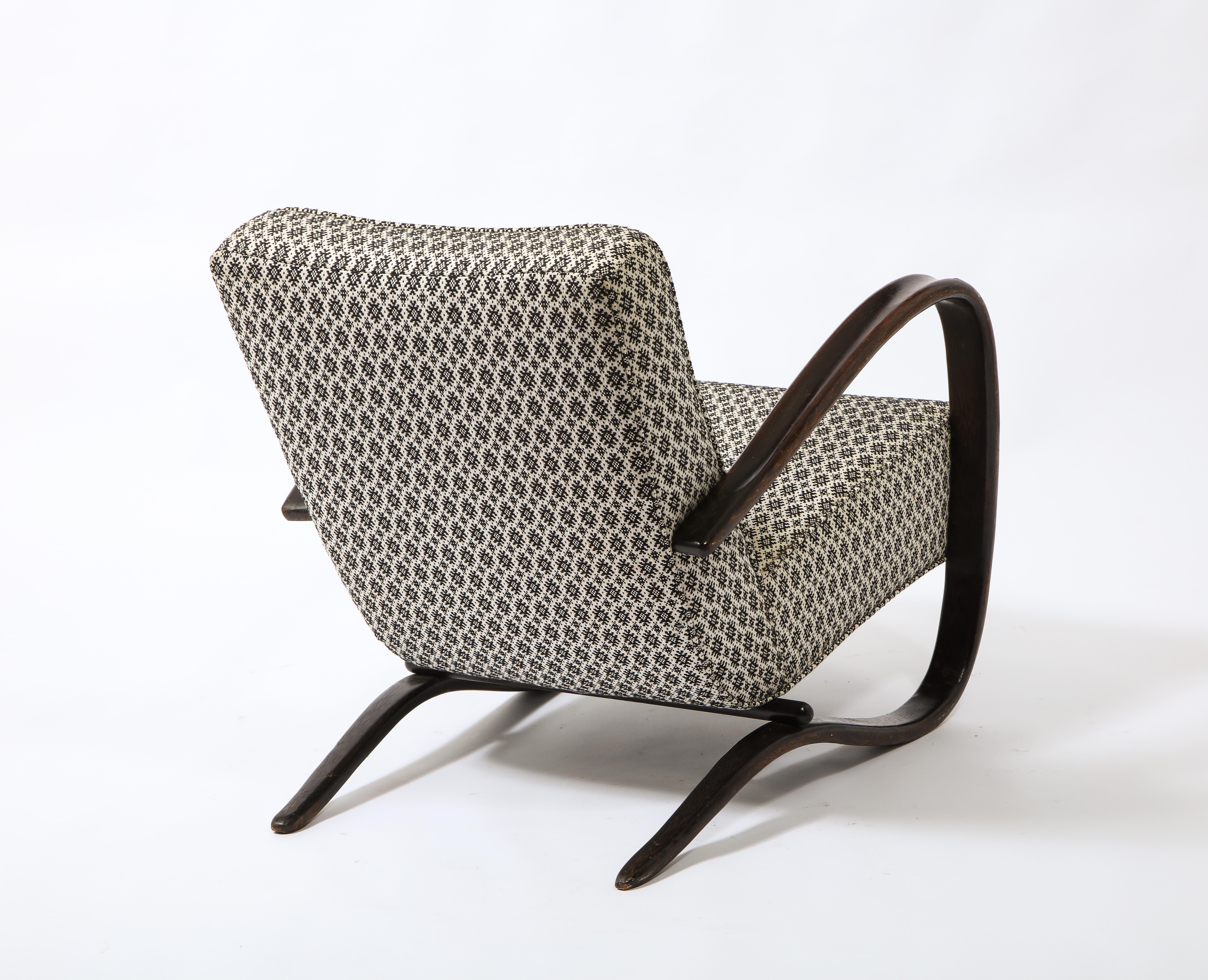 Jindrich Halabala Chair Model H269, Czechoslovakia, 1950's 12