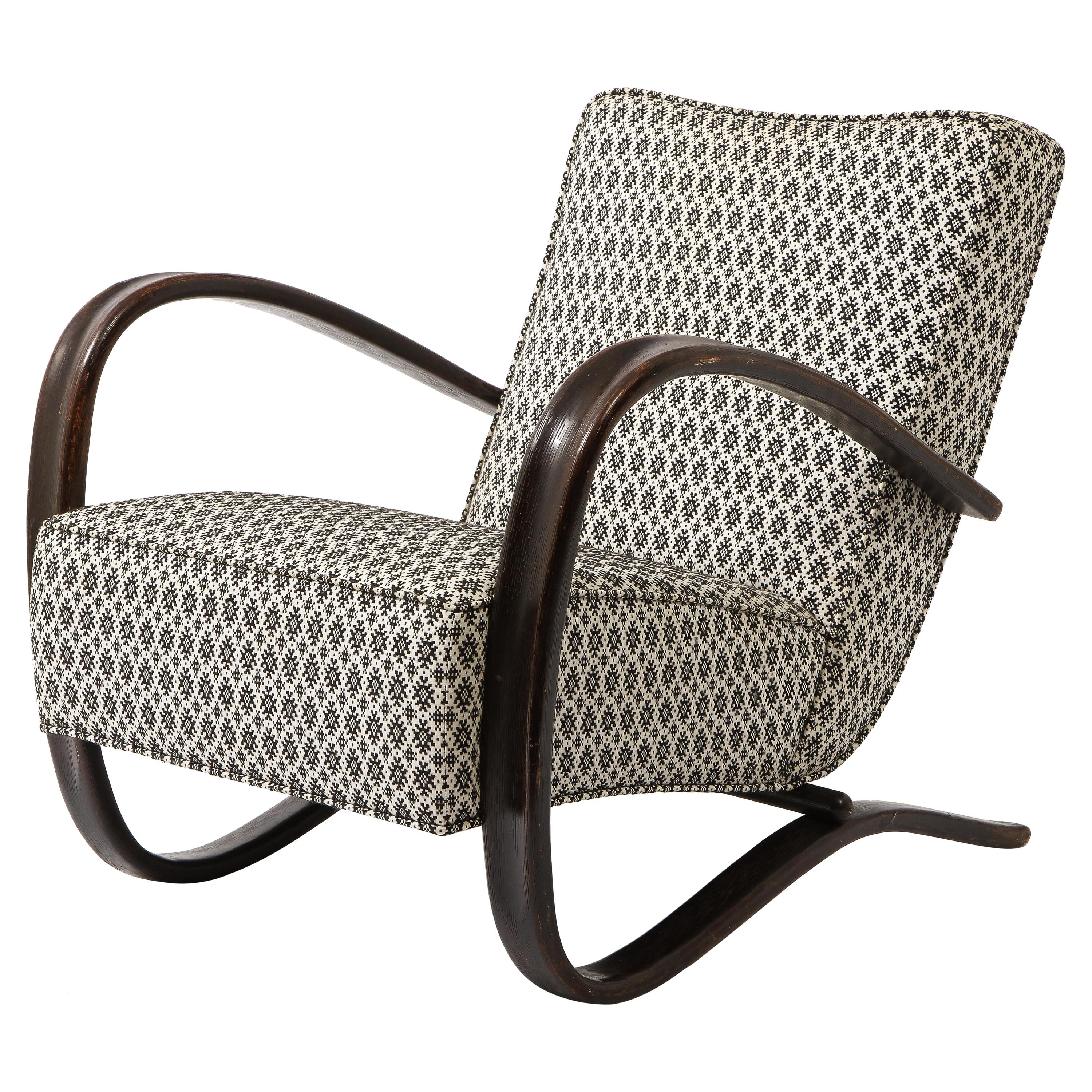 Jindrich Halabala Chair Model H269, Czechoslovakia, 1950's