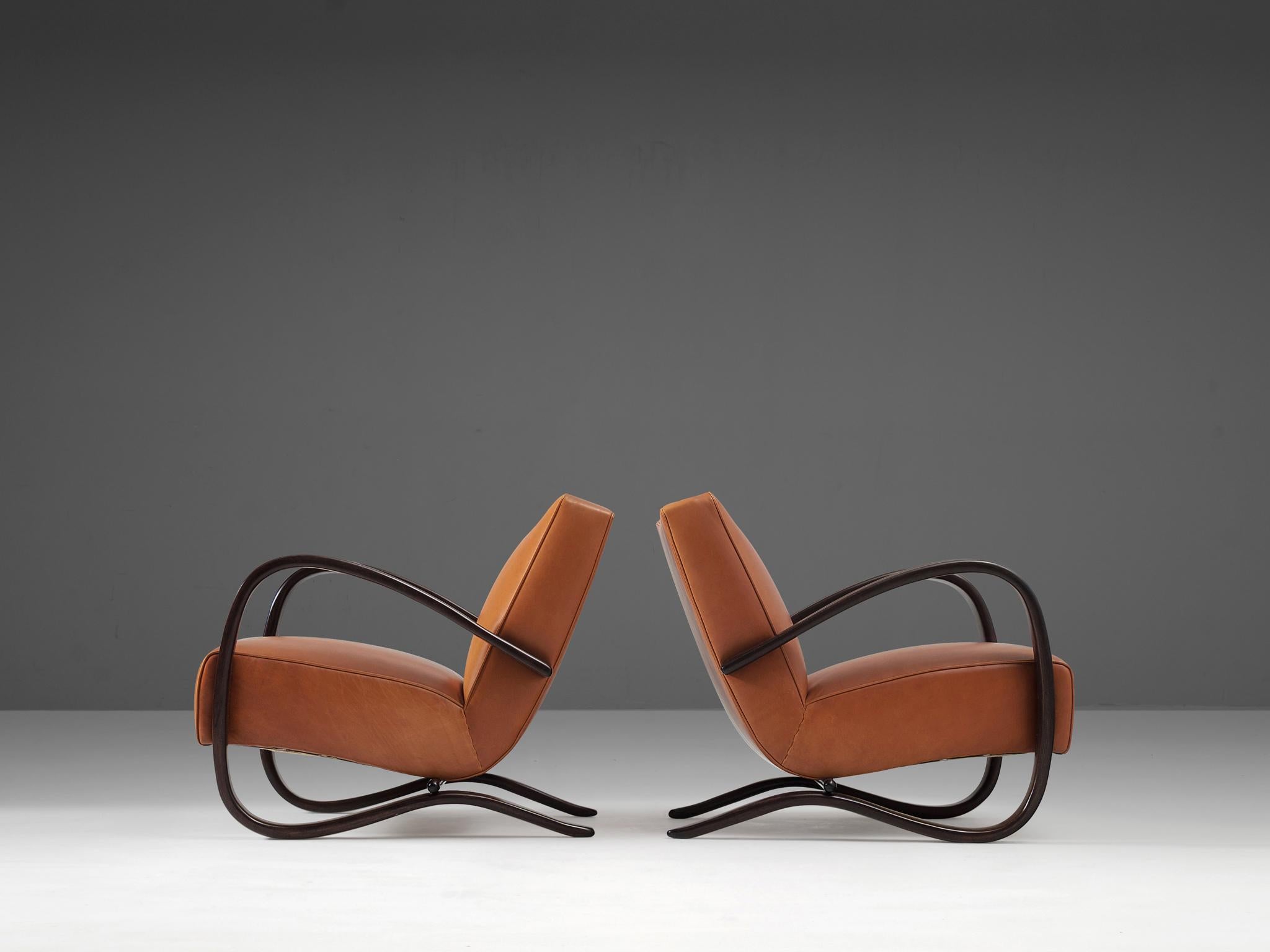 Czech Jindrich Halabala Customizable Lounge Chairs