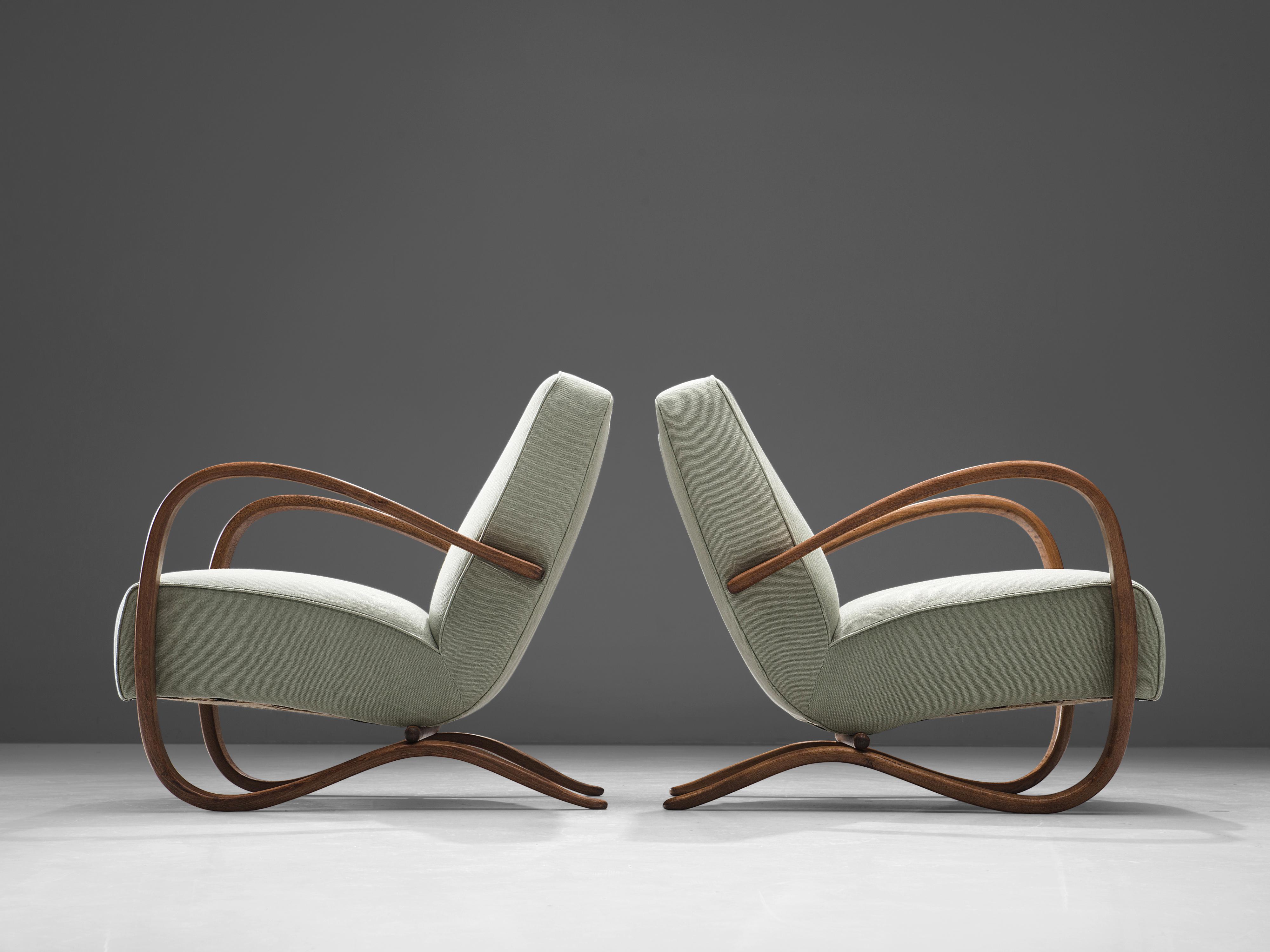 Mid-20th Century Jindrich Halabala Customizable Lounge Chairs
