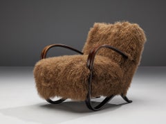Jindřich Halabala Customizable Lounge Chairs in Tibetan Wool