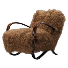 Jindřich Halabala Customizable Lounge Chairs in Tibetan Wool