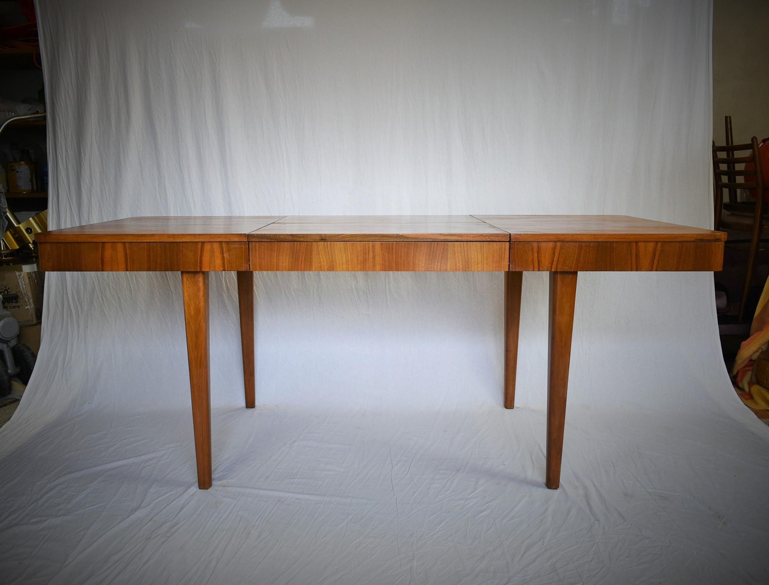 Jindřich Halabala Extendable Dining Table for UP Zavody, 1950s 11