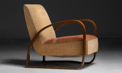Jindrich Halabala Lounge Chair, Czech circa 1930